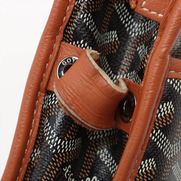 Goyard Juvance MM PVCx leather Clutch bag Brown - Picture 9 of 9